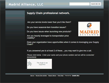 Tablet Screenshot of madridalliance.com